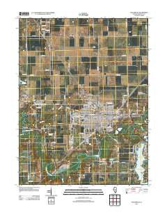 Taylorville Illinois Historical topographic map, 1:24000 scale, 7.5 X 7.5 Minute, Year 2012