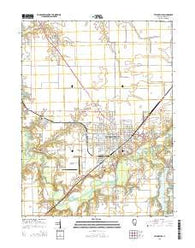 Taylorville Illinois Current topographic map, 1:24000 scale, 7.5 X 7.5 Minute, Year 2015