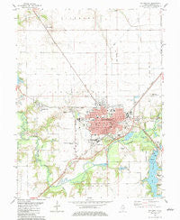 Taylorville Illinois Historical topographic map, 1:24000 scale, 7.5 X 7.5 Minute, Year 1982