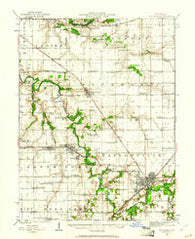 Taylorville Illinois Historical topographic map, 1:62500 scale, 15 X 15 Minute, Year 1923