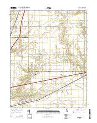 Teutopolis Illinois Current topographic map, 1:24000 scale, 7.5 X 7.5 Minute, Year 2015