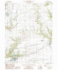 Teutopolis Illinois Historical topographic map, 1:24000 scale, 7.5 X 7.5 Minute, Year 1985