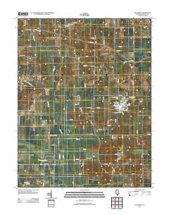 Thackeray Illinois Historical topographic map, 1:24000 scale, 7.5 X 7.5 Minute, Year 2012