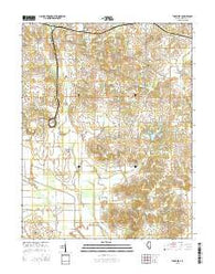 Thackeray Illinois Current topographic map, 1:24000 scale, 7.5 X 7.5 Minute, Year 2015