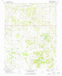 Thackeray Illinois Historical topographic map, 1:24000 scale, 7.5 X 7.5 Minute, Year 1974