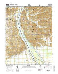 Thebes Illinois Current topographic map, 1:24000 scale, 7.5 X 7.5 Minute, Year 2015