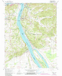 Thebes Illinois Historical topographic map, 1:24000 scale, 7.5 X 7.5 Minute, Year 1966