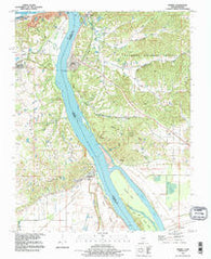 Thebes Illinois Historical topographic map, 1:24000 scale, 7.5 X 7.5 Minute, Year 1993