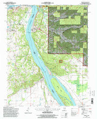 Thebes Illinois Historical topographic map, 1:24000 scale, 7.5 X 7.5 Minute, Year 1996