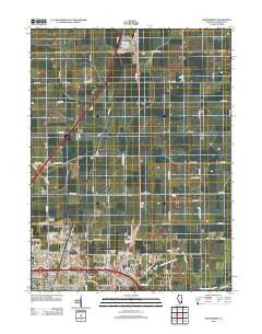 Thomasboro Illinois Historical topographic map, 1:24000 scale, 7.5 X 7.5 Minute, Year 2012