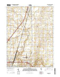 Thomasboro Illinois Current topographic map, 1:24000 scale, 7.5 X 7.5 Minute, Year 2015