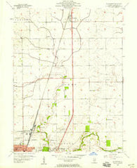 Thomasboro Illinois Historical topographic map, 1:24000 scale, 7.5 X 7.5 Minute, Year 1957