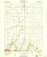 Thomasboro Illinois Historical topographic map, 1:24000 scale, 7.5 X 7.5 Minute, Year 1957
