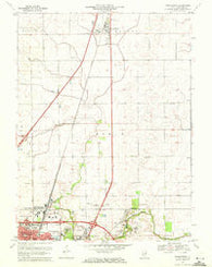 Thomasboro Illinois Historical topographic map, 1:24000 scale, 7.5 X 7.5 Minute, Year 1970