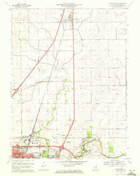 Thomasboro Illinois Historical topographic map, 1:24000 scale, 7.5 X 7.5 Minute, Year 1970