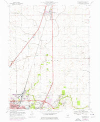 Thomasboro Illinois Historical topographic map, 1:24000 scale, 7.5 X 7.5 Minute, Year 1970