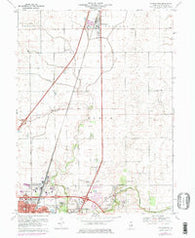 Thomasboro Illinois Historical topographic map, 1:24000 scale, 7.5 X 7.5 Minute, Year 1970