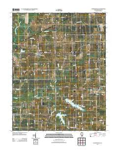 Thompsonville Illinois Historical topographic map, 1:24000 scale, 7.5 X 7.5 Minute, Year 2012