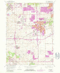 Tinley Park Illinois Historical topographic map, 1:24000 scale, 7.5 X 7.5 Minute, Year 1963