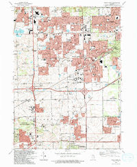 Tinley Park Illinois Historical topographic map, 1:24000 scale, 7.5 X 7.5 Minute, Year 1993
