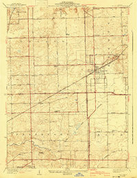 Tinley Park Illinois Historical topographic map, 1:24000 scale, 7.5 X 7.5 Minute, Year 1929