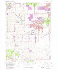 Tinley Park Illinois Historical topographic map, 1:24000 scale, 7.5 X 7.5 Minute, Year 1963
