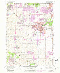 Tinley Park Illinois Historical topographic map, 1:24000 scale, 7.5 X 7.5 Minute, Year 1963