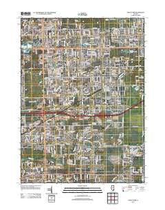Tinley Park Illinois Historical topographic map, 1:24000 scale, 7.5 X 7.5 Minute, Year 2012