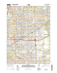 Tinley Park Illinois Current topographic map, 1:24000 scale, 7.5 X 7.5 Minute, Year 2015