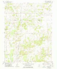 Todds Mill Illinois Historical topographic map, 1:24000 scale, 7.5 X 7.5 Minute, Year 1974