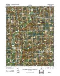 Todds Mill Illinois Historical topographic map, 1:24000 scale, 7.5 X 7.5 Minute, Year 2012