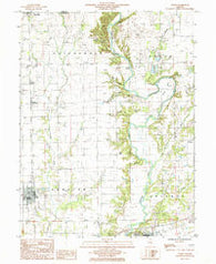 Toledo Illinois Historical topographic map, 1:24000 scale, 7.5 X 7.5 Minute, Year 1984