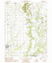Toledo Illinois Historical topographic map, 1:24000 scale, 7.5 X 7.5 Minute, Year 1984