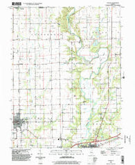 Toledo Illinois Historical topographic map, 1:24000 scale, 7.5 X 7.5 Minute, Year 1998