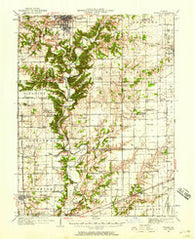 Toledo Illinois Historical topographic map, 1:62500 scale, 15 X 15 Minute, Year 1933