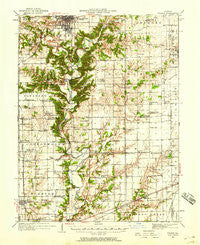 Toledo Illinois Historical topographic map, 1:62500 scale, 15 X 15 Minute, Year 1933