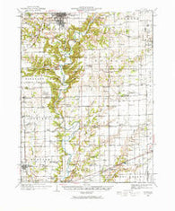 Toledo Illinois Historical topographic map, 1:62500 scale, 15 X 15 Minute, Year 1933