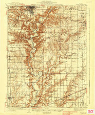 Toledo Illinois Historical topographic map, 1:62500 scale, 15 X 15 Minute, Year 1938