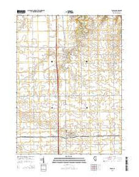 Tonica Illinois Current topographic map, 1:24000 scale, 7.5 X 7.5 Minute, Year 2015