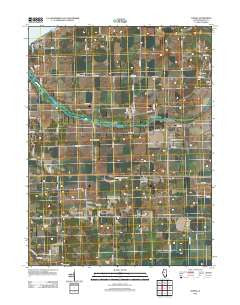 Topeka Illinois Historical topographic map, 1:24000 scale, 7.5 X 7.5 Minute, Year 2012