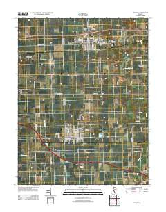 Trenton Illinois Historical topographic map, 1:24000 scale, 7.5 X 7.5 Minute, Year 2012