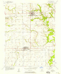 Trenton Illinois Historical topographic map, 1:24000 scale, 7.5 X 7.5 Minute, Year 1957