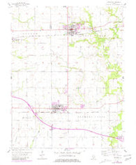 Trenton Illinois Historical topographic map, 1:24000 scale, 7.5 X 7.5 Minute, Year 1957
