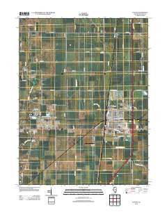 Tuscola Illinois Historical topographic map, 1:24000 scale, 7.5 X 7.5 Minute, Year 2012