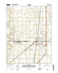 Tuscola Illinois Current topographic map, 1:24000 scale, 7.5 X 7.5 Minute, Year 2015