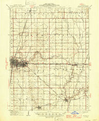 Urbana Illinois Historical topographic map, 1:62500 scale, 15 X 15 Minute, Year 1906
