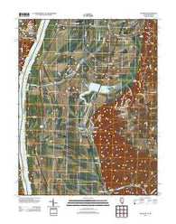 Valmeyer Illinois Historical topographic map, 1:24000 scale, 7.5 X 7.5 Minute, Year 2012
