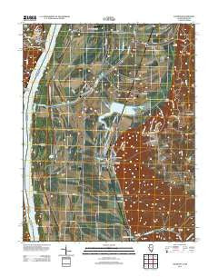 Valmeyer Illinois Historical topographic map, 1:24000 scale, 7.5 X 7.5 Minute, Year 2012