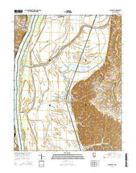 Valmeyer Illinois Current topographic map, 1:24000 scale, 7.5 X 7.5 Minute, Year 2015
