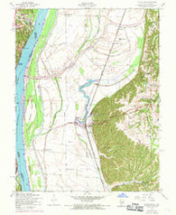 Valmeyer Illinois Historical topographic map, 1:24000 scale, 7.5 X 7.5 Minute, Year 1954